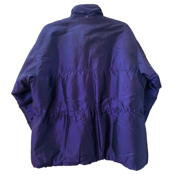 Copper Key Vintage Winter Jacket Snow Ski Anorak 80's 90's Metallic Purple Gold - Picture 3 of 15